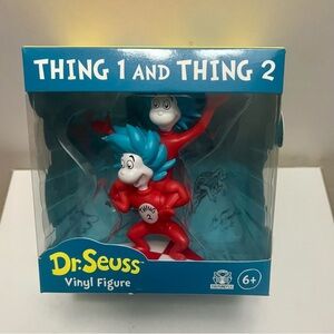 Dr. Seuss Thing 1 and Thing 2 Vinyl Figure 4” Culturefly Toy Brand New in Box